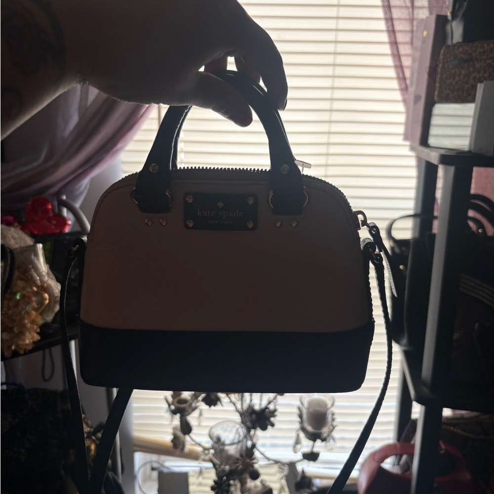 Kate Spade Black and Cream Women's Bag